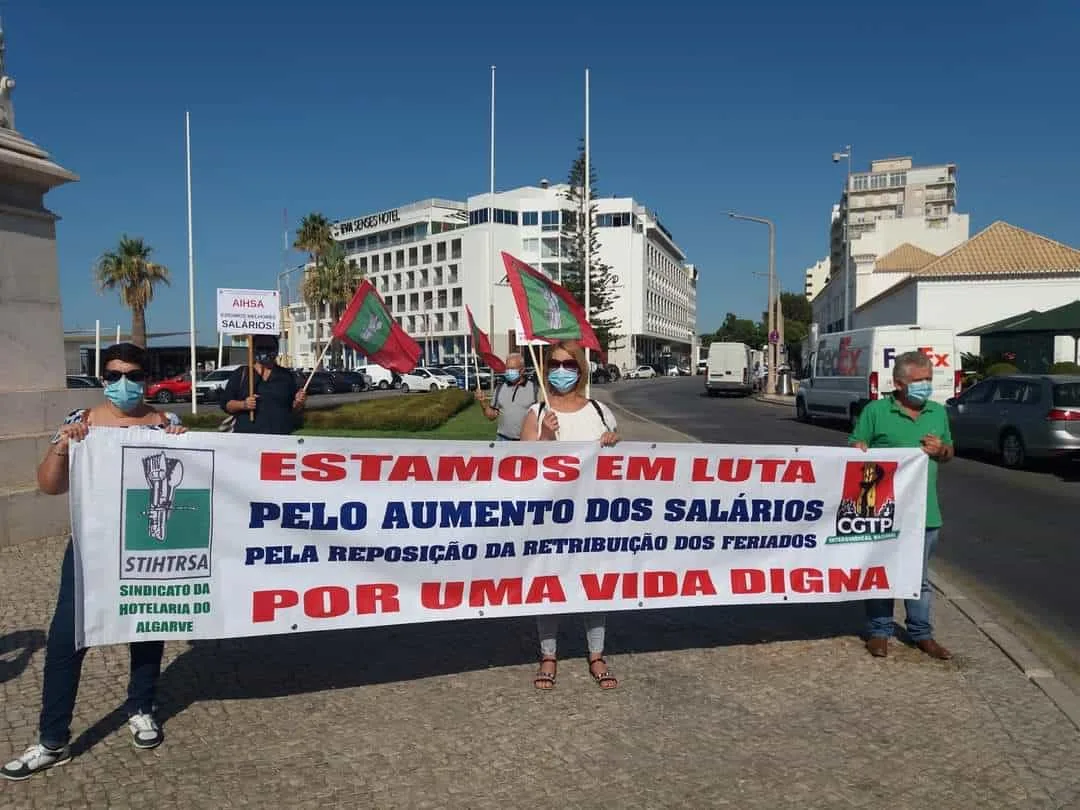 manifestação sindical