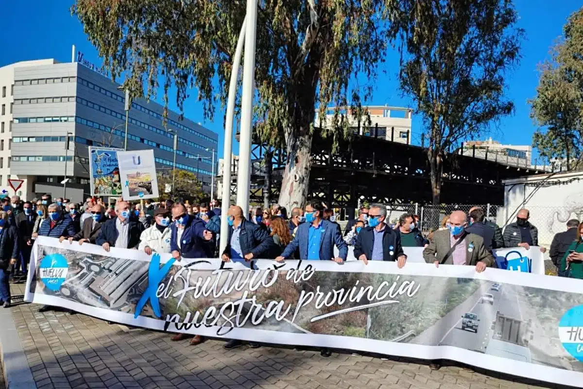 Manifestação em Huelva