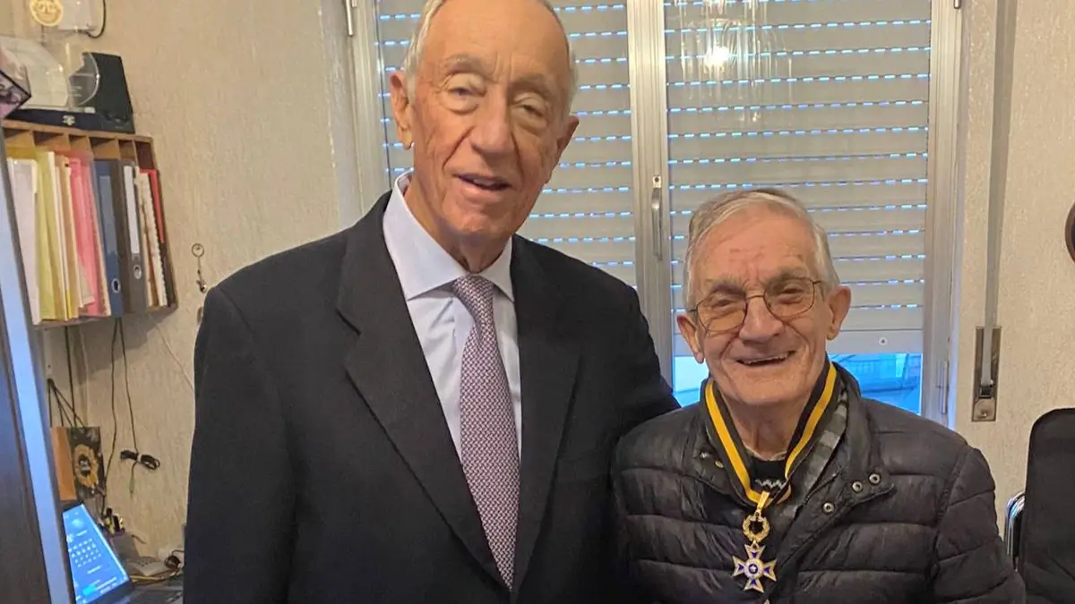 Marcelo Rebelo de Sousa e Francisco Ramires